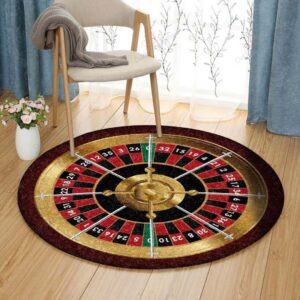 Roulette Round Carpet Floor Rug Living Room Bedroom Decor Round Area Rug Carpet