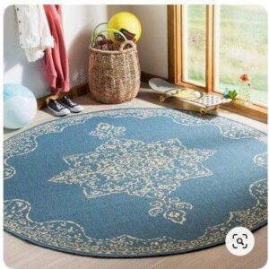 Round Willodean Round Carpet Floor Rug Living Room Bedroom Decor Round Area Rug Carpet