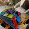Rubik Round Carpet Floor Rug Living Room Bedroom Decor Round Area Rug Carpet