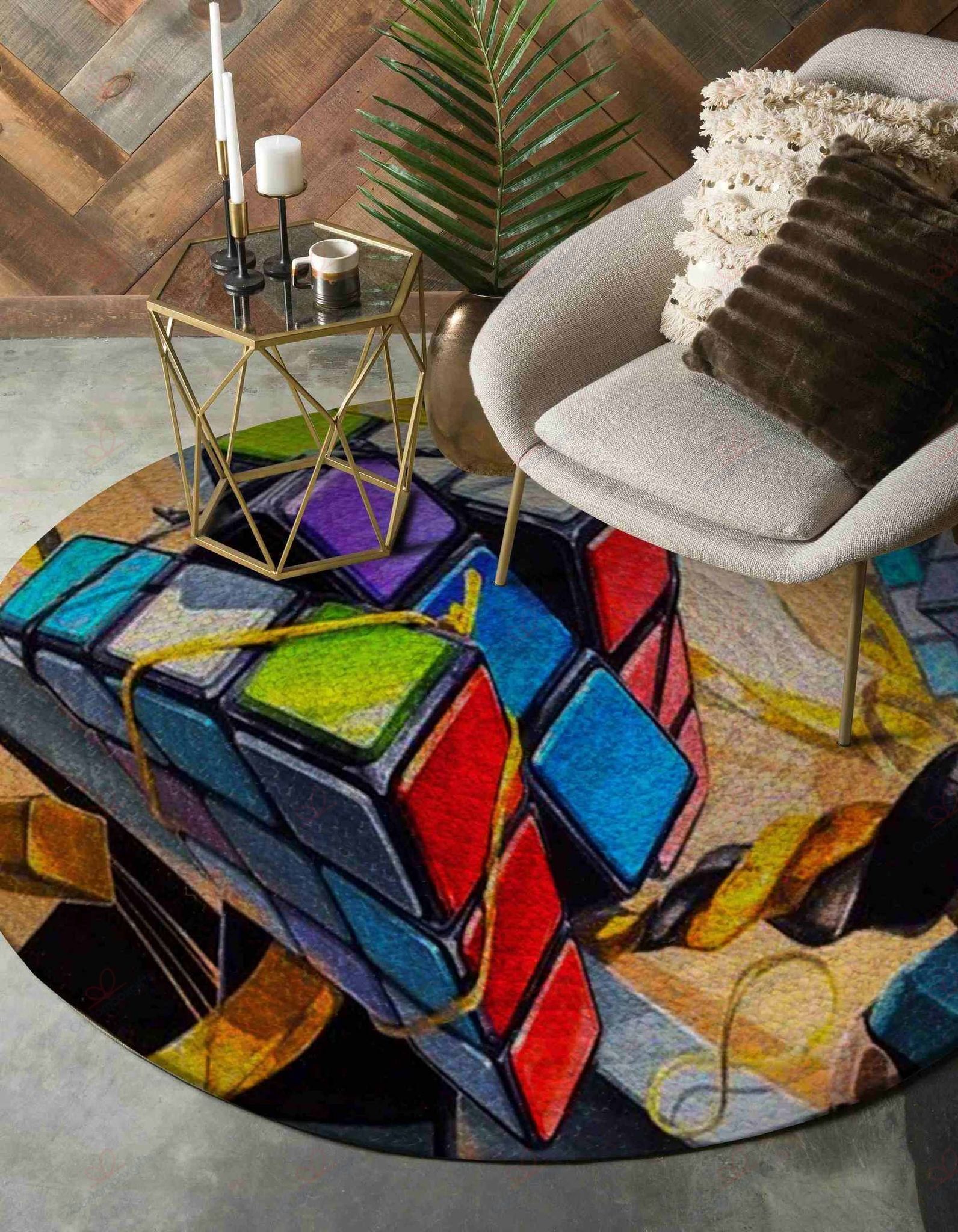 Rubik Round Carpet Floor Rug Living Room Bedroom Decor Round Area Rug Carpet Rubik Round Carpet Floor Rug Living Room Bedroom Decor Round Area Rug Carpet