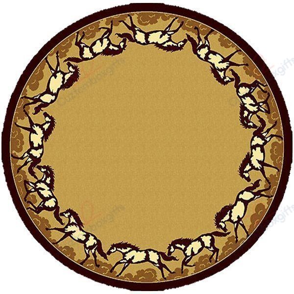 Running Horses Round Carpet Floor Rug Living Room Bedroom Decor Round Area Rug Carpet Running Horses Round Carpet Floor Rug Living Room Bedroom Decor Round Area Rug Carpet