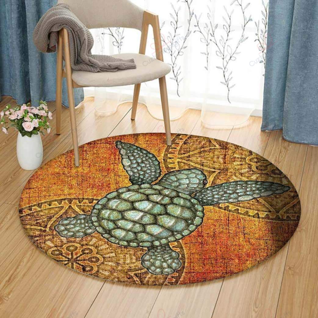 Rustic Turtle Round Carpet Floor Rug Living Room Bedroom Decor Round Area Rug Carpet Rustic Turtle Round Carpet Floor Rug Living Room Bedroom Decor Round Area Rug Carpet