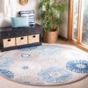 Safavieh Cabana Goldia Botanical Round Carpet Floor Rug Living Room Bedroom Decor Round Area Rug Carpet