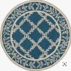 Safavieh Chelsea Navy Round Carpet Floor Rug Living Room Bedroom Decor Round Area Rug Carpet