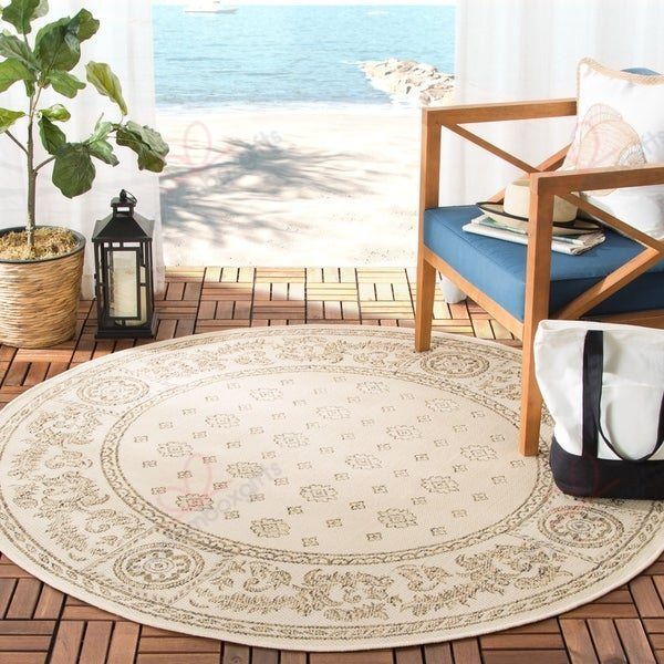 Safavieh Courtyard Beverley Round Carpet Floor Rug Living Room Bedroom Decor Round Area Rug Carpet Safavieh Courtyard Beverley Round Carpet Floor Rug Living Room Bedroom Decor Round Area Rug Carpet