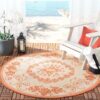 Safavieh Courtyard Elois Round Carpet Floor Rug Living Room Bedroom Decor Round Area Rug Carpet