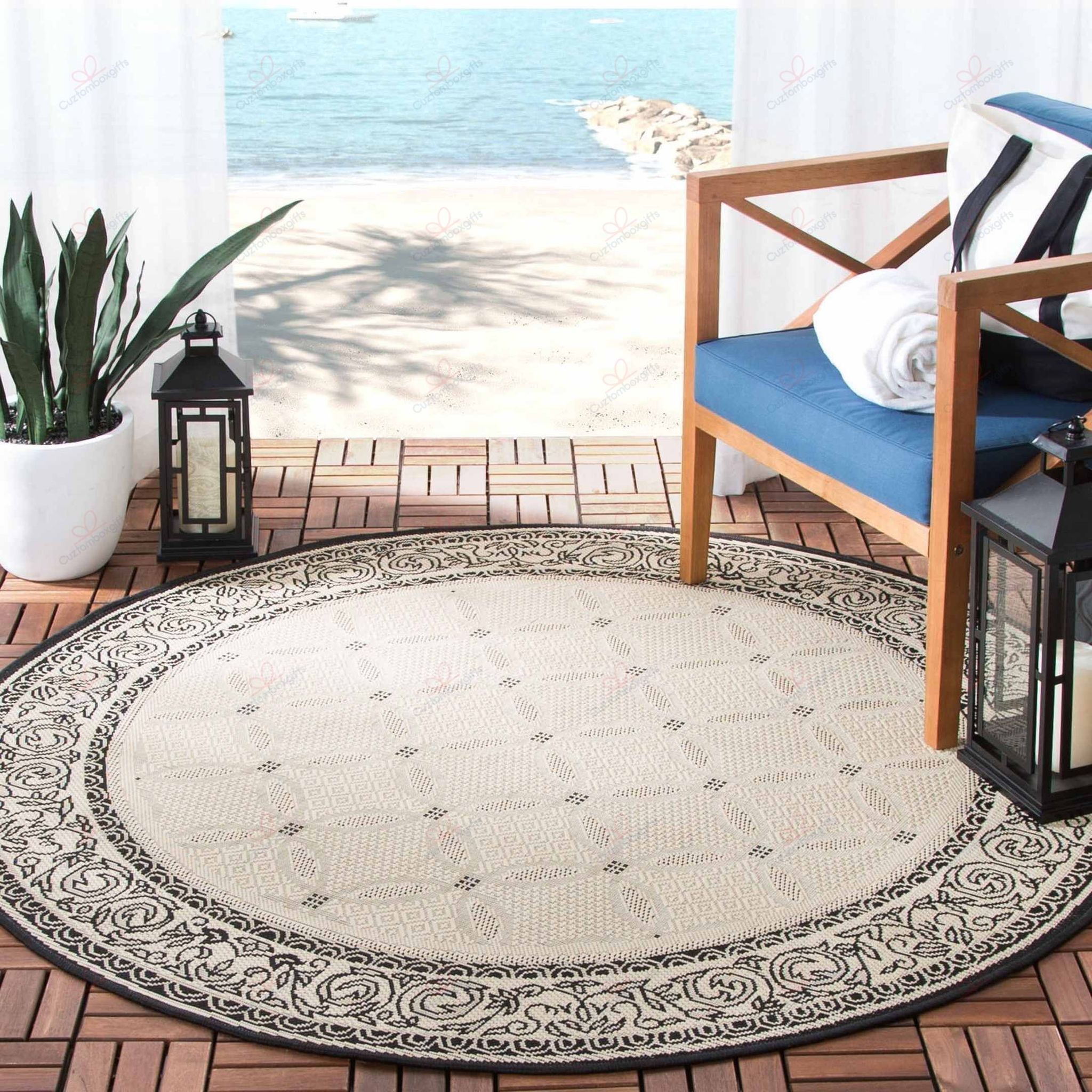 Safavieh Courtyard Laurene Round Carpet Floor Rug Living Room Bedroom Decor Round Area Rug Carpet Safavieh Courtyard Laurene Round Carpet Floor Rug Living Room Bedroom Decor Round Area Rug Carpet