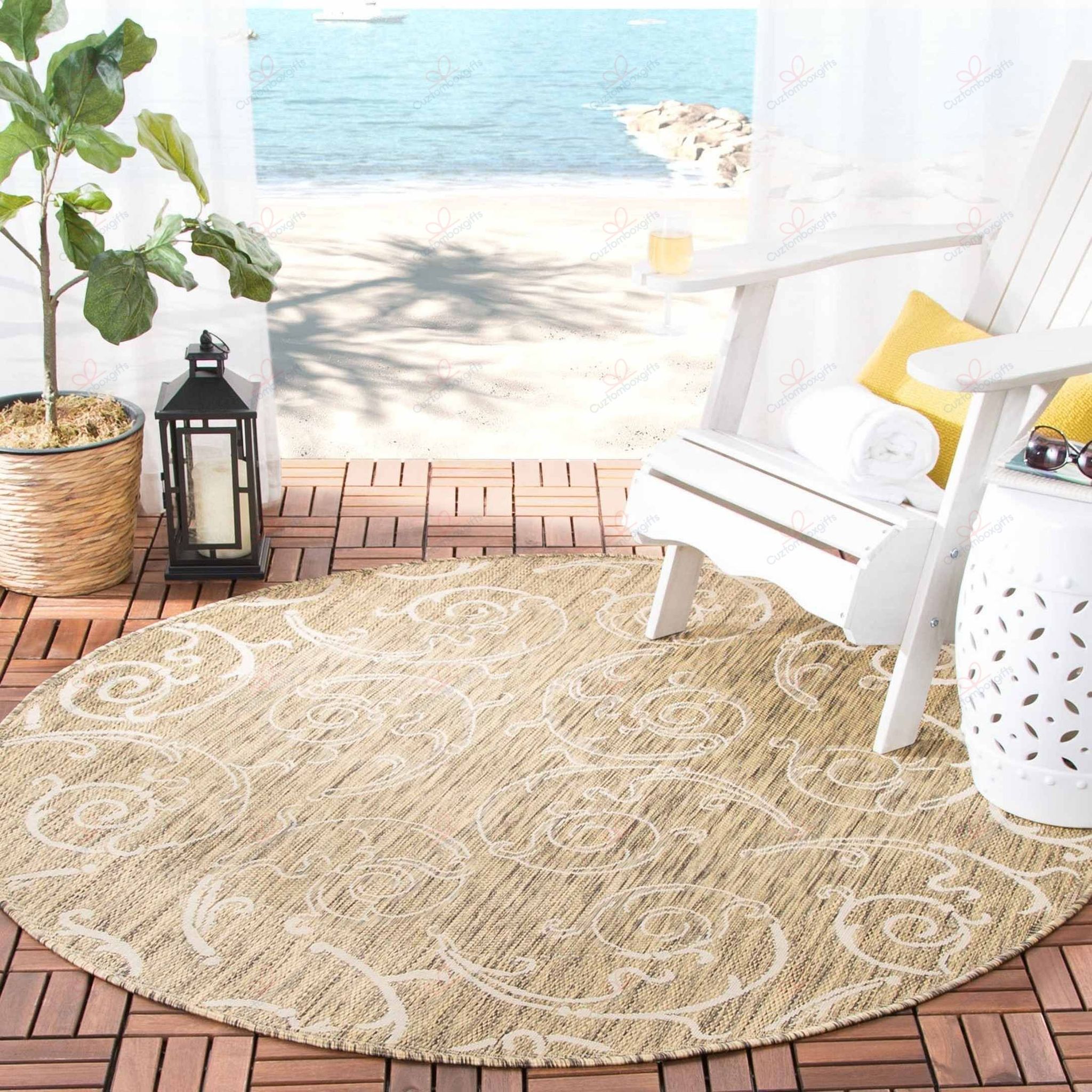 Safavieh Courtyard Marlys Round Carpet Floor Rug Living Room Bedroom Decor Round Area Rug Carpet Safavieh Courtyard Marlys Round Carpet Floor Rug Living Room Bedroom Decor Round Area Rug Carpet