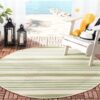 Safavieh Courtyard Nancie Round Carpet Floor Rug Living Room Bedroom Decor Round Area Rug Carpet
