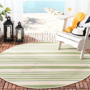 Safavieh Courtyard Nancie Round Carpet Floor Rug Living Room Bedroom Decor Round Area Rug Carpet