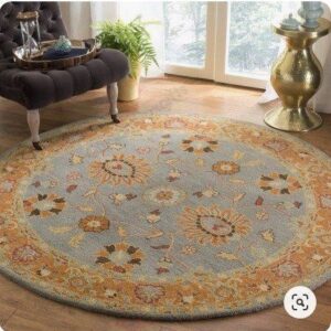 Safavieh Heritage Tenzin Traditional Round Carpet Floor Rug Living Room Bedroom Decor Round Area Rug Carpet