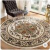 Safavieh Summit Jerald Traditional Round Carpet Floor Rug Living Room Bedroom Decor Round Area Rug Carpet