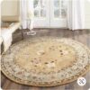 Safavieh Total Performance Francesca Floral Round Carpet Floor Rug Living Room Bedroom Decor Round Area Rug Carpet