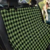 Sage Green Buffalo Check Pattern Design Car Back Seat Cover Dog Car Seat Covers - a04ae426164b