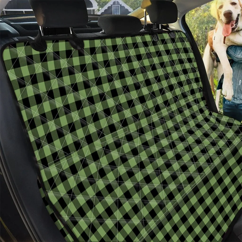 Sage Green Buffalo Check Pattern Design Car Back Seat Cover Dog Car Seat Covers - a04ae426164b Sage Green Buffalo Check Pattern Design Car Back Seat Cover Dog Car Seat Covers - a04ae426164b
