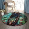 Sailing Sleep Lake Round Carpet Floor Rug Living Room Bedroom Decor Round Area Rug Carpet