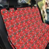 Salmon And Green Christmas Cow Car Back Seat Cover Dog Car Seat Covers - 70dcce46e3d6