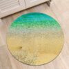 Sand Beach Round Carpet Floor Rug Living Room Bedroom Decor Round Area Rug Carpet