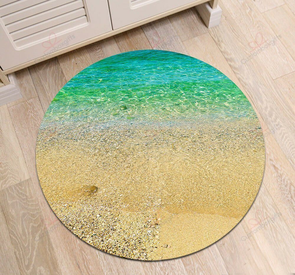 Sand Beach Round Carpet Floor Rug Living Room Bedroom Decor Round Area Rug Carpet Sand Beach Round Carpet Floor Rug Living Room Bedroom Decor Round Area Rug Carpet