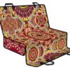 Sangria Mandala Bohemian Pattern Print Pet Car Back Seat Cover - e590eb548c0f
