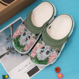 Schnauzer Love Sku 2076 Crocs Crocband Clog Comfortable For Mens Womens Classic Clog Water Shoes