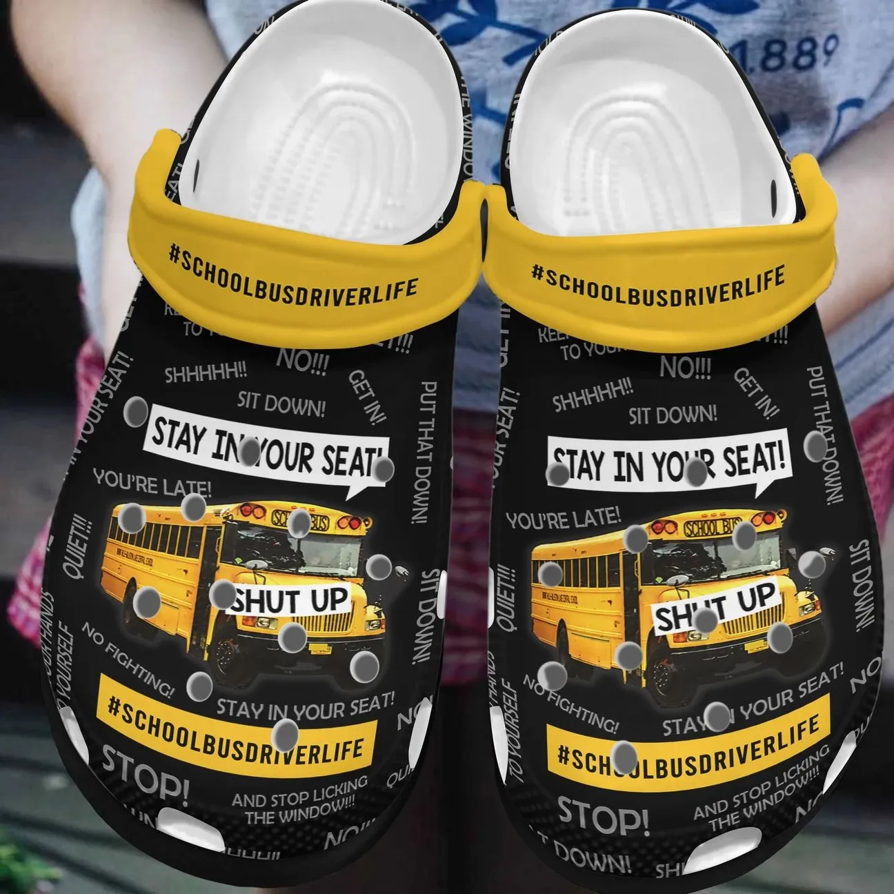 School Bus Driver Personalized Clog Custom Crocs Comfortablefashion Style Comfortable For Women Men Kid Print 3D School Bus Driver Life School Bus Driver Personalized Clog Custom Crocs Comfortablefashion Style Comfortable For Women Men Kid Print 3D School Bus Driver Life