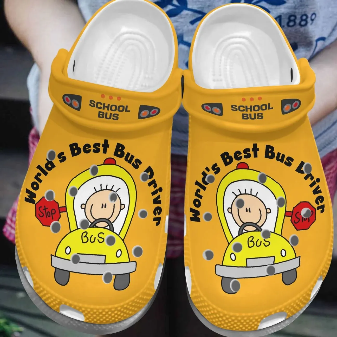 School Bus Driver Personalized Clog Custom Crocs Comfortablefashion Style Comfortable For Women Men Kid Print 3D World Best Bus Driver School Bus Driver Personalized Clog Custom Crocs Comfortablefashion Style Comfortable For Women Men Kid Print 3D World Best Bus Driver