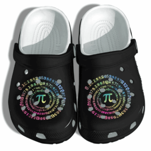 School Math Teacher Pi Shoes Crocs Clog – Merch Pi Day 2021 – School Fashion For Kids Boys Girls