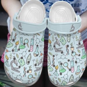 Science Personalized Clog Custom Crocs Comfortablefashion Style Comfortable For Women Men Kid Print 3D Microscope