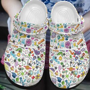 Science Personalized Clog Custom Crocs Comfortablefashion Style Comfortable For Women Men Kid Print 3D Science Pattern