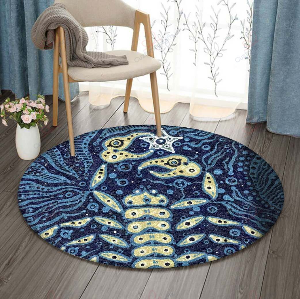 Scorpion Round Carpet Floor Rug Living Room Bedroom Decor Round Area Rug Carpet Scorpion Round Carpet Floor Rug Living Room Bedroom Decor Round Area Rug Carpet