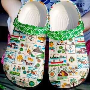 Scout Vintage Sku 2085 Crocs Crocband Clog Comfortable For Mens Womens Classic Clog Water Shoes