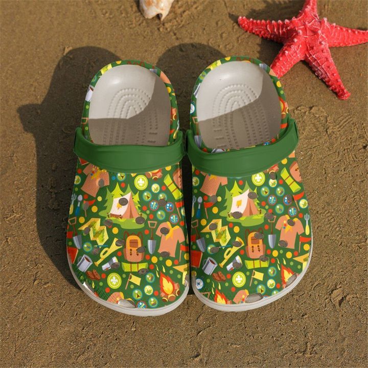 Scouting Pattern Sku 2086 Crocs Crocband Clog Comfortable For Mens Womens Classic Clog Water Shoes Scouting Pattern Sku 2086 Crocs Crocband Clog Comfortable For Mens Womens Classic Clog Water Shoes
