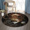 Scuba Diving Round Carpet Floor Rug Living Room Bedroom Decor Round Area Rug Carpet