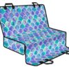 Sea Blue Mermaid Scales Pattern Print Pet Car Back Seat Cover - 4ad19e59d942