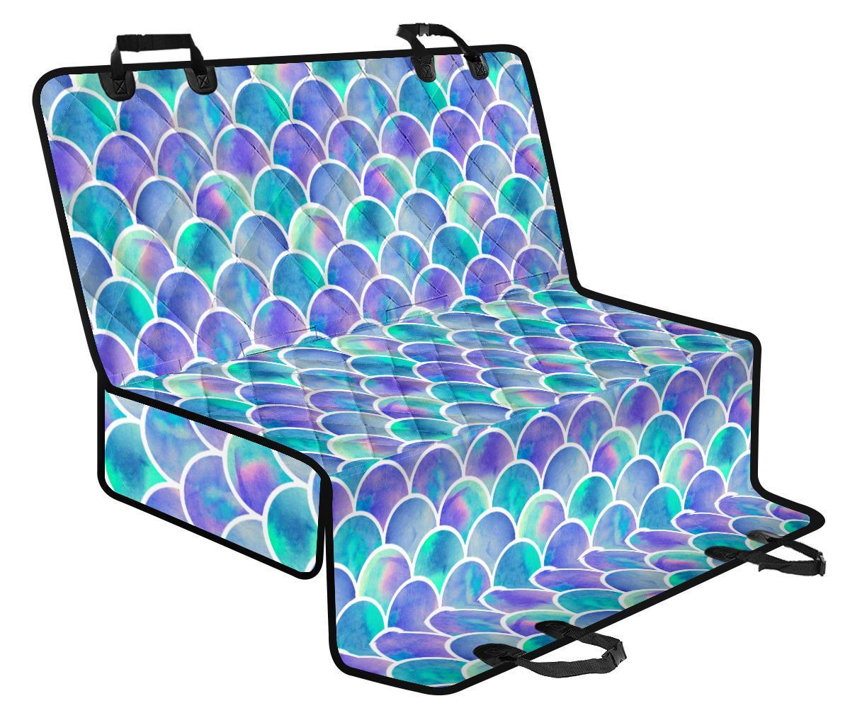 Sea Blue Mermaid Scales Pattern Print Pet Car Back Seat Cover - 4ad19e59d942 Sea Blue Mermaid Scales Pattern Print Pet Car Back Seat Cover - 4ad19e59d942