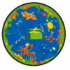 Sea Hunt Round Carpet Floor Rug Living Room Bedroom Decor Round Area Rug Carpet