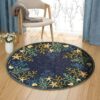 Sea Life Round Carpet Floor Rug Living Room Bedroom Decor Round Area Rug Carpet