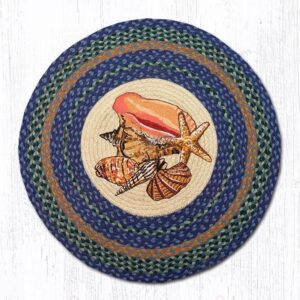 Sea Shells Round Carpet Floor Rug Living Room Bedroom Decor Round Area Rug Carpet