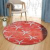Sea Stars Round Carpet Floor Rug Living Room Bedroom Decor Round Area Rug Carpet