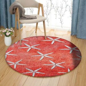 Sea Stars Round Carpet Floor Rug Living Room Bedroom Decor Round Area Rug Carpet
