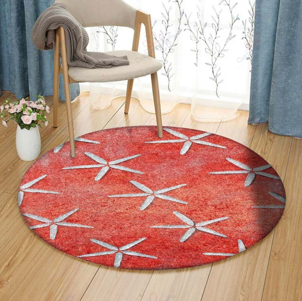Sea Stars Round Carpet Floor Rug Living Room Bedroom Decor Round Area Rug Carpet Sea Stars Round Carpet Floor Rug Living Room Bedroom Decor Round Area Rug Carpet