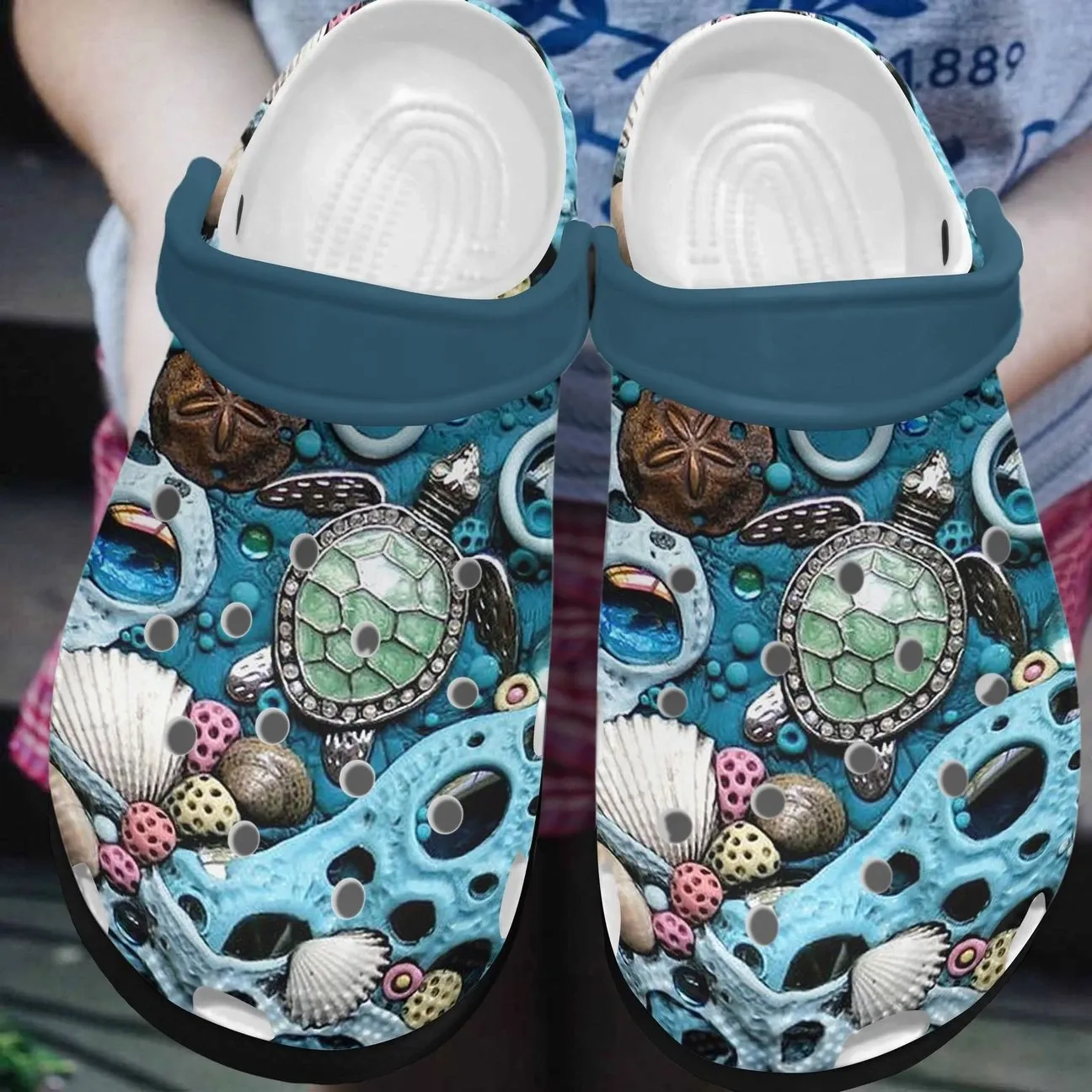 Sea Turtle Art Personalized Clog Custom Crocs Comfortablefashion Style Comfortable For Women Men Kid Print 3D Sea Turtle Art Personalized Clog Custom Crocs Comfortablefashion Style Comfortable For Women Men Kid Print 3D