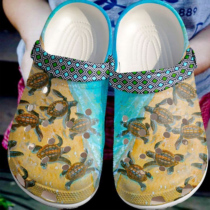 Sea Turtle Back To The Ocean Sku 2113 Crocs Crocband Clog Comfortable For Mens Womens Classic Clog Water Shoes Sea Turtle Back To The Ocean Sku 2113 Crocs Crocband Clog Comfortable For Mens Womens Classic Clog Water Shoes