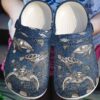 Sea Turtle Deep Blue Sku 2092 Crocs Crocband Clog Comfortable For Mens Womens Classic Clog Water Shoes