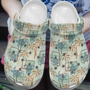 Sea Turtle Personalize Clog Custom Crocs Fashionstyle Comfortable For Women Men Kid Print 3D Whitesole Hawaiian Vibes
