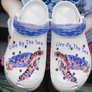 Sea Turtle Personalized Clog Custom Crocs Comfortablefashion Style Comfortable For Women Men Kid Print 3D Live By The Sea