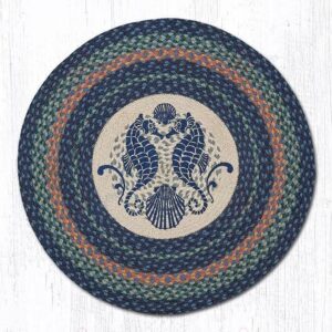 Seahorse Round Carpet Floor Rug Living Room Bedroom Decor Round Area Rug Carpet