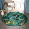Seahorses Round Carpet Floor Rug Living Room Bedroom Decor Round Area Rug Carpet