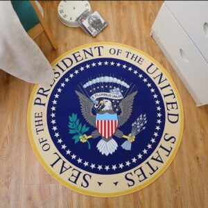 Seal Of American Round Carpet Floor Rug Living Room Bedroom Decor Round Area Rug Carpet